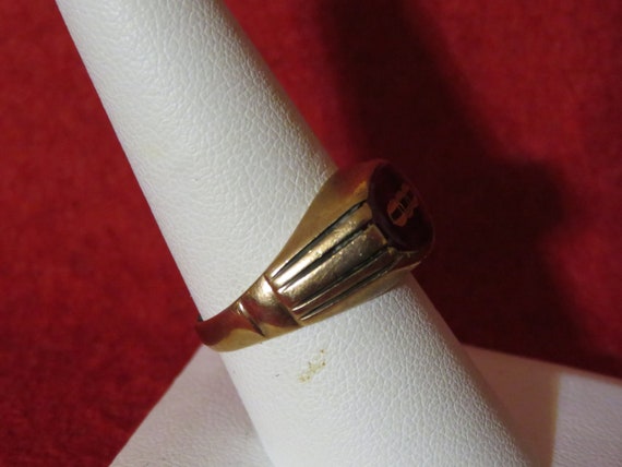 Antique 1900's Odd Fellows 10 Karat Yellow Gold R… - image 3