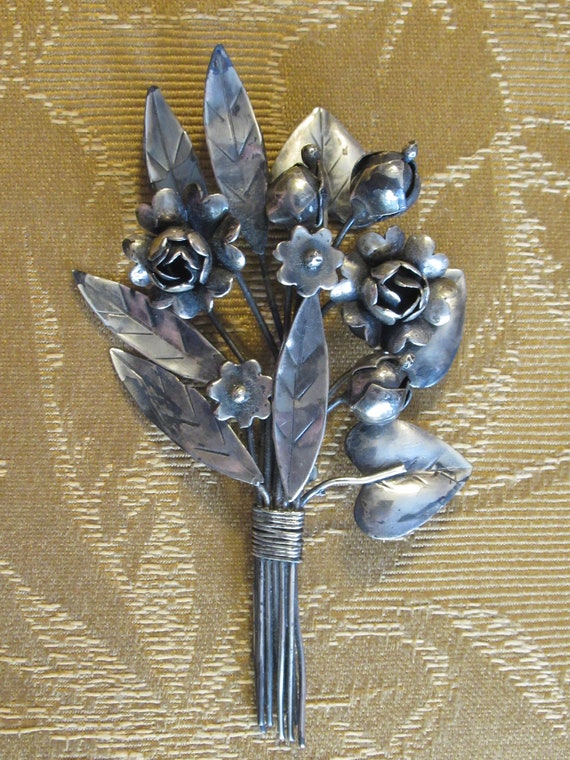 Vintage 1910's Arts & Crafts Era Handmade Flower … - image 6