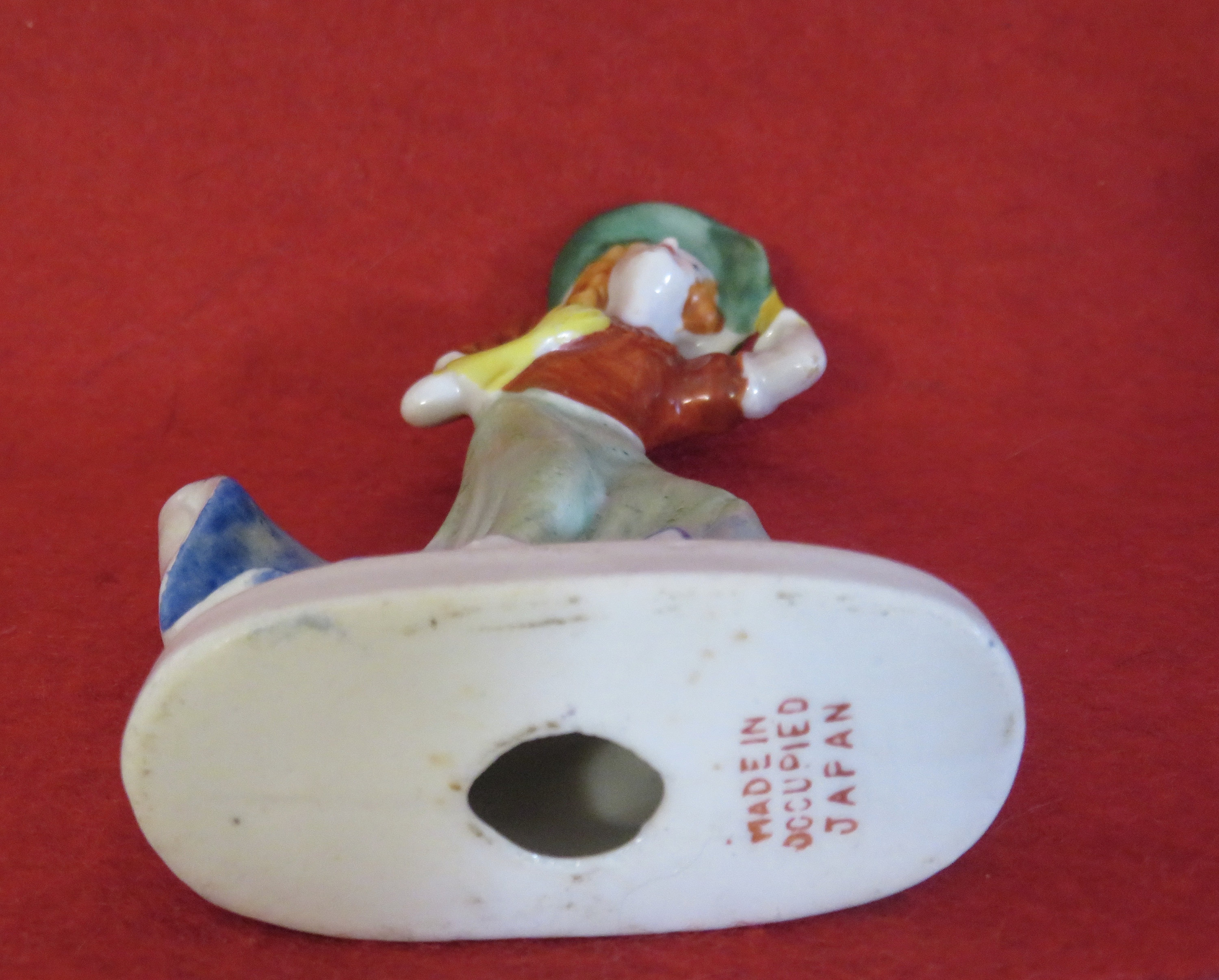 女の人のオブジェ Vintage 1940's Occupied Japan Porcelain Flapper Girl Figurine