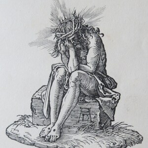 Original 1816 Titlepage Etching Of Jesus Christ After Albrecht Durer