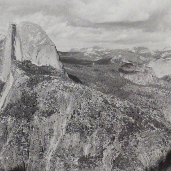 Half Dome - Ansel Adams (1902-1984) Best's Studio Yosemite National Park, CA 7 x 5 Photograph - Unmarked