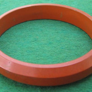 Vintage 1930 - 1940&#39;s Red Bakelite Bangle Bracelet - Free Shipping