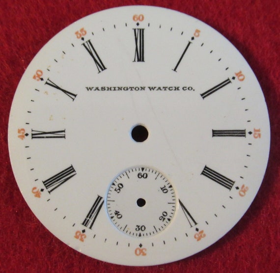 Original Pocket Watch Face Replacement Washington… - image 2