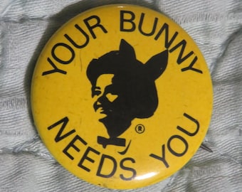 Vintage 1960s Playboy Bunny Club Steel Pin