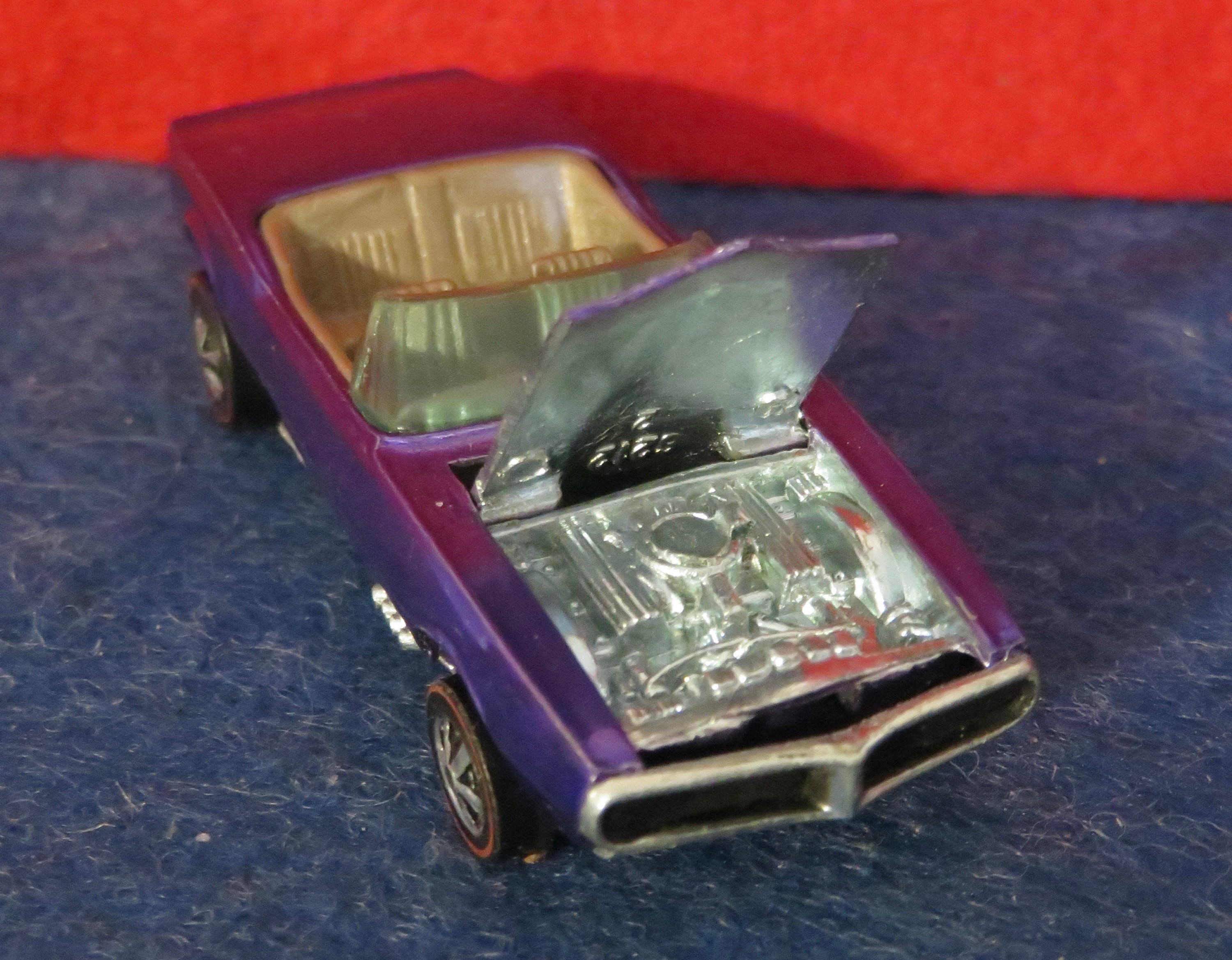 Vintage 1967 Hot Wheels Red Line Custom Firebird, Purple Diecast
