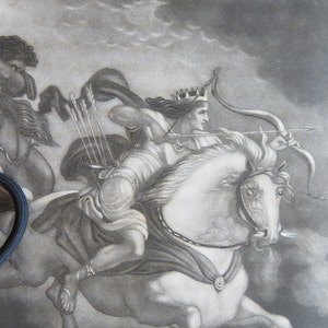 Horseman of the Apocalypse Engraved Book Plate - The Conqueror On A White Horse After Loutherbourg
