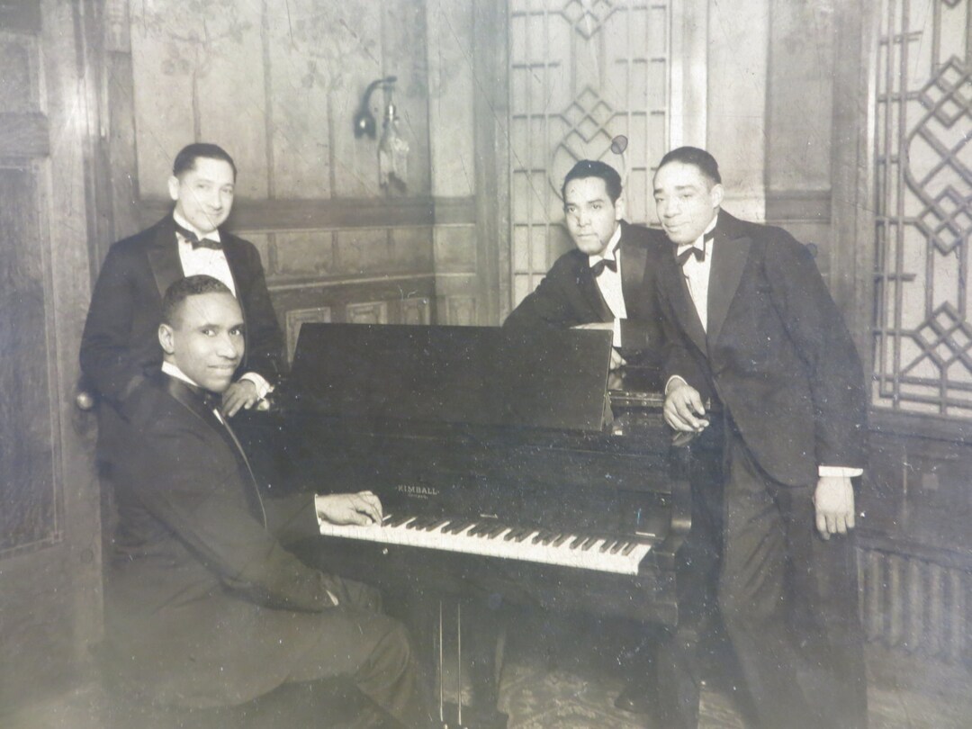 1920s Ragtime Band Photo: African American Musicians, Cardboard Mount ...