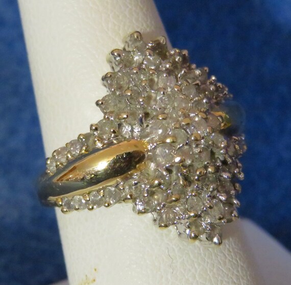 Amazing 1960's Diamond 14 Karat Yellow & White Go… - image 8