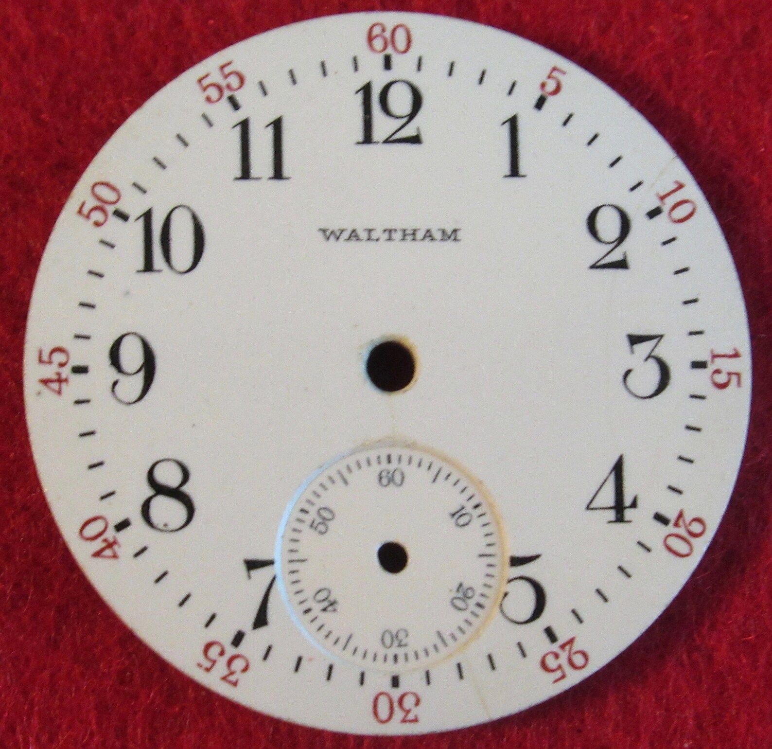 Original Pocket Watch Face Replacement Waltham 28mm Steam Punk Etsy