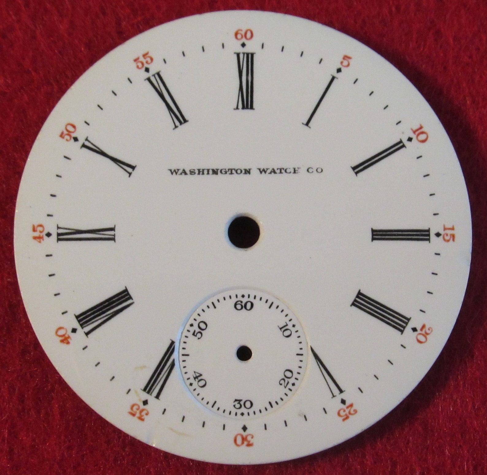 Original Pocket Watch Face Replacement Washington Watch Etsy