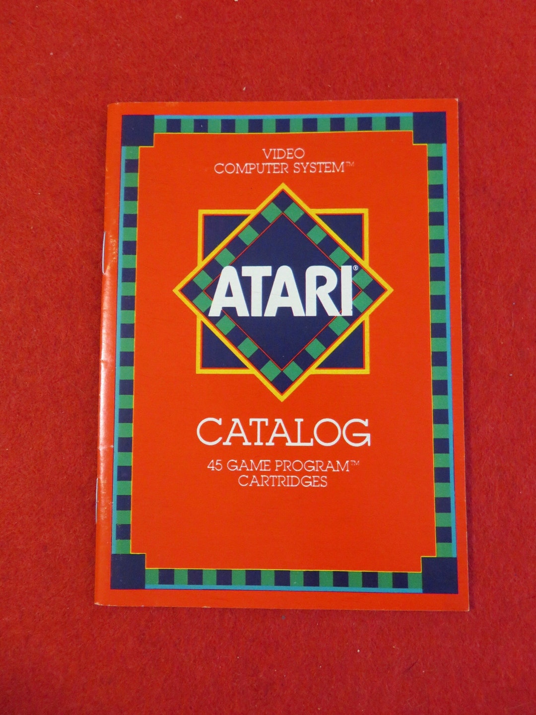 Awesome 1981 Atari Video Computer System Game Program Cartridge Catalog Features 45 Games Etsy