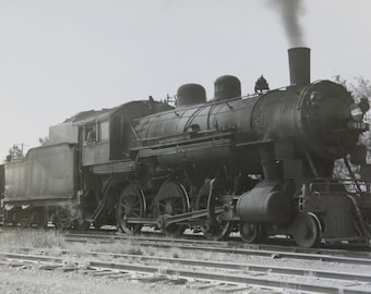 1950s Chicago & Northwestern Railway Train Engine Photo Postcard