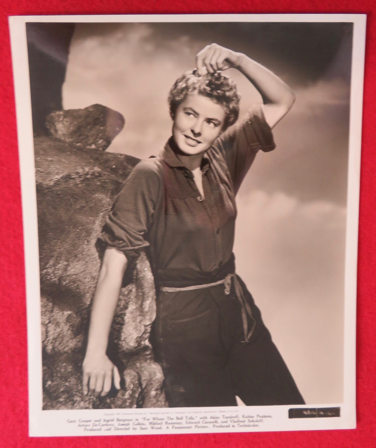 Ingrid Bergman Pour Qui Sonne Le Glas Vintage 1942 Ingrid Bergman Pour qui le sonne le glas Film | Etsy