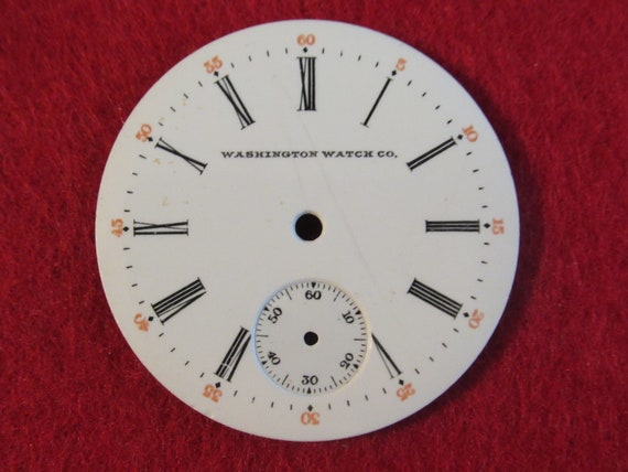 Original Pocket Watch Face Replacement Washington… - image 5