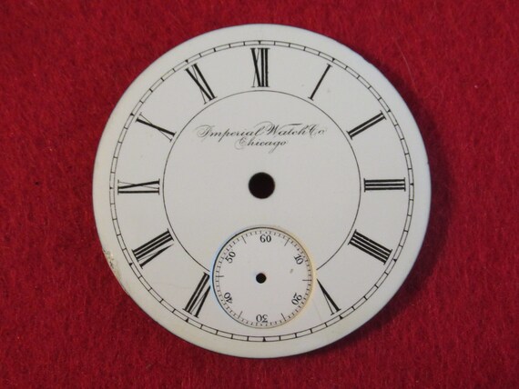 Original Pocket Watch Face Replacement Imperial W… - image 1