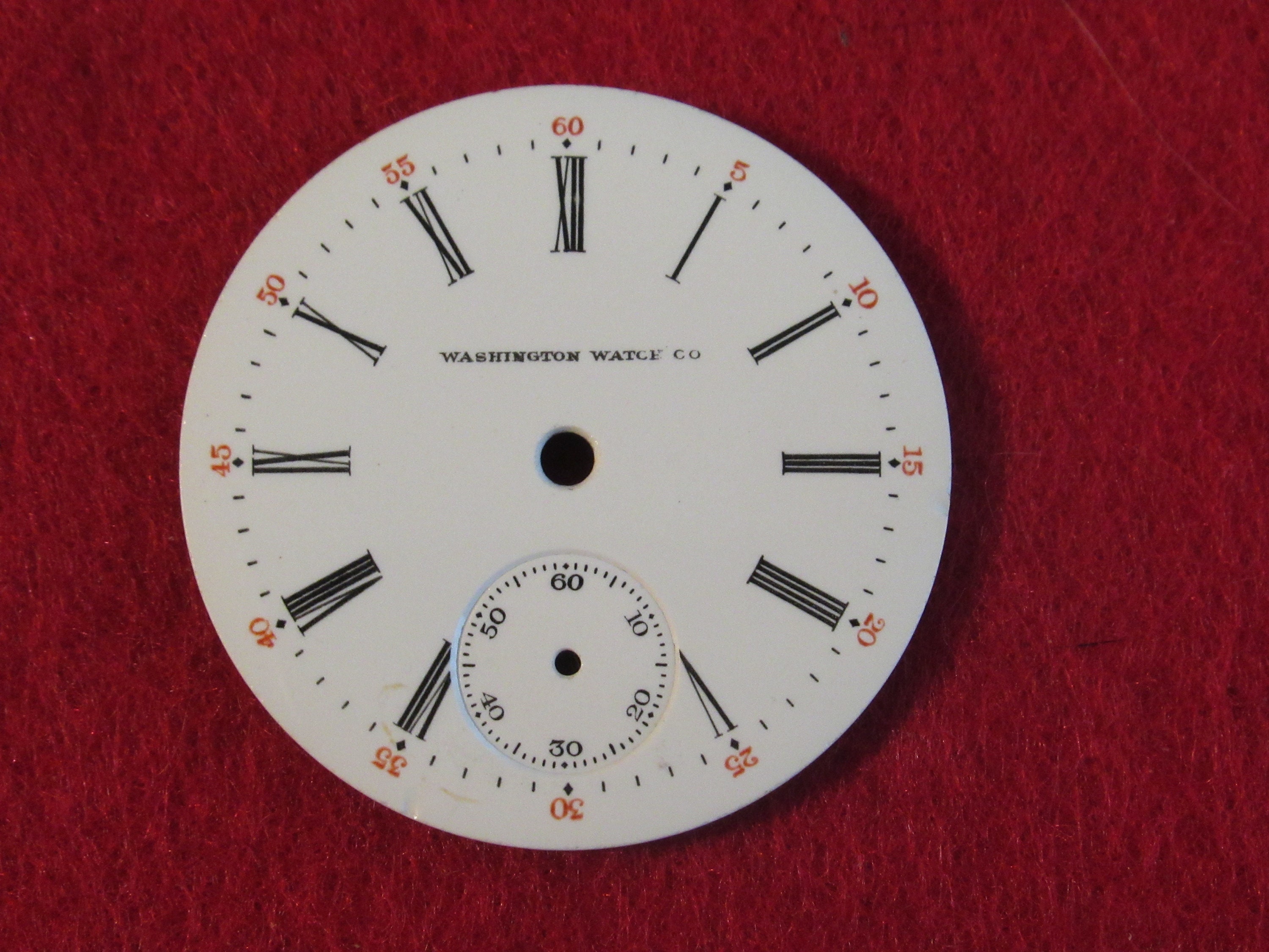 Original Pocket Watch Face Replacement Washington Watch Etsy