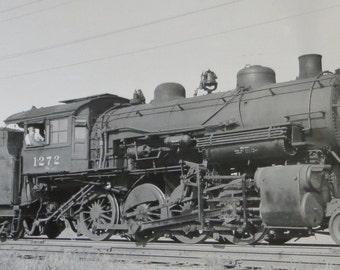 1953 Chicago & Northwestern Railway Engine No. 1272 RPPC Real Photo Postcard