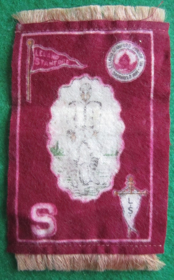 1910s Leland Stanford Football Felt – Vintage Murad Tobacco