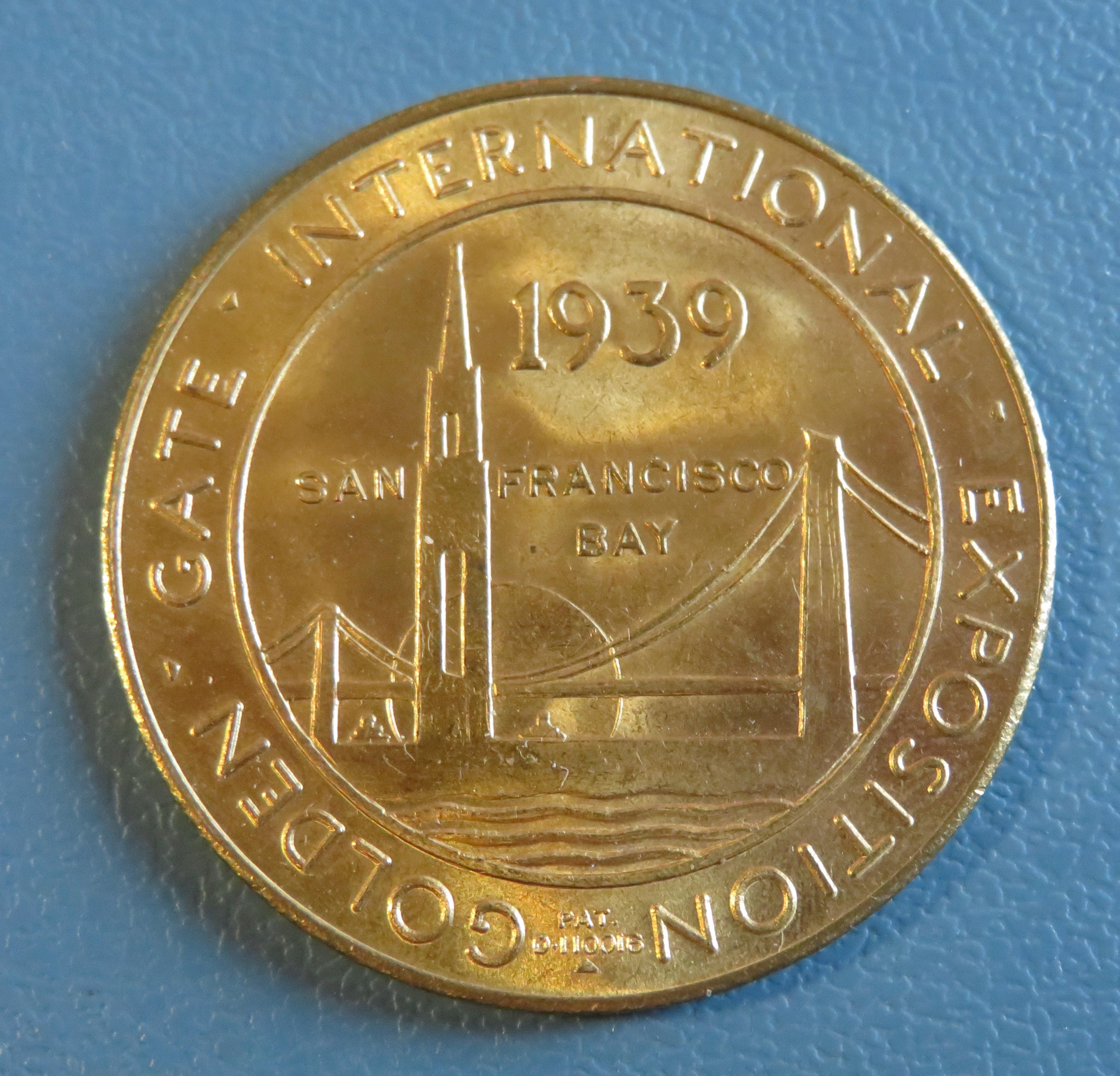 1939 World's Fair Souvenir Coin: Golden Gate International