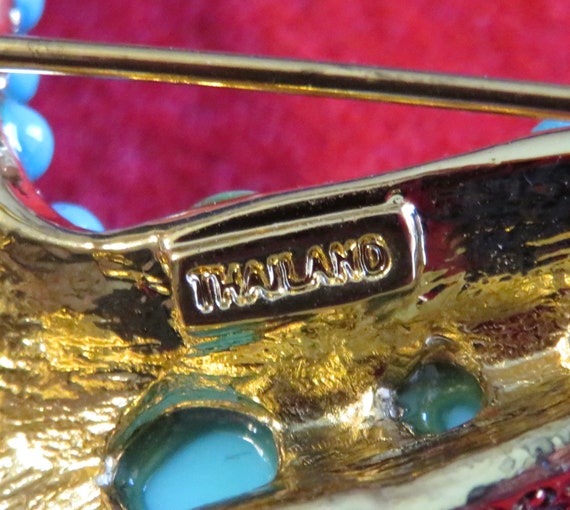 KJL Kenneth Jay Lane Blue Turquoise Starfish Broo… - image 10