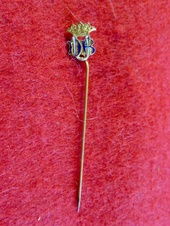 Vintage 1920's GBU German Beneficial Union Trade Organization Ladies Stick Hat Pin