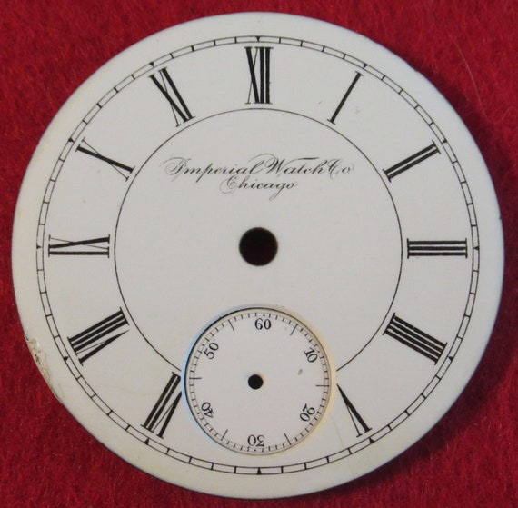 Original Pocket Watch Face Replacement Imperial W… - image 7