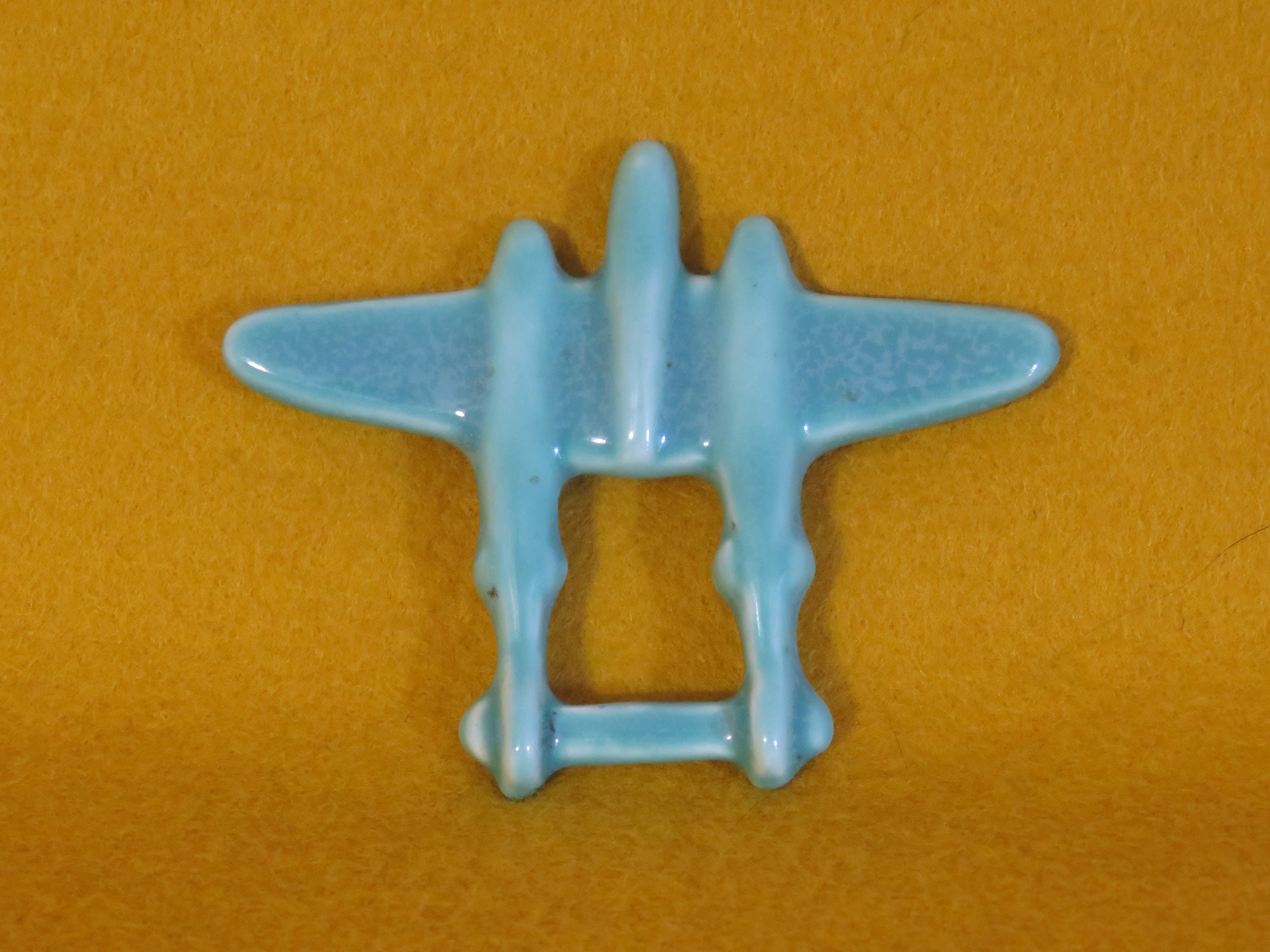 Vintage 1940's World War II Era Ceramic Airplane Aviation