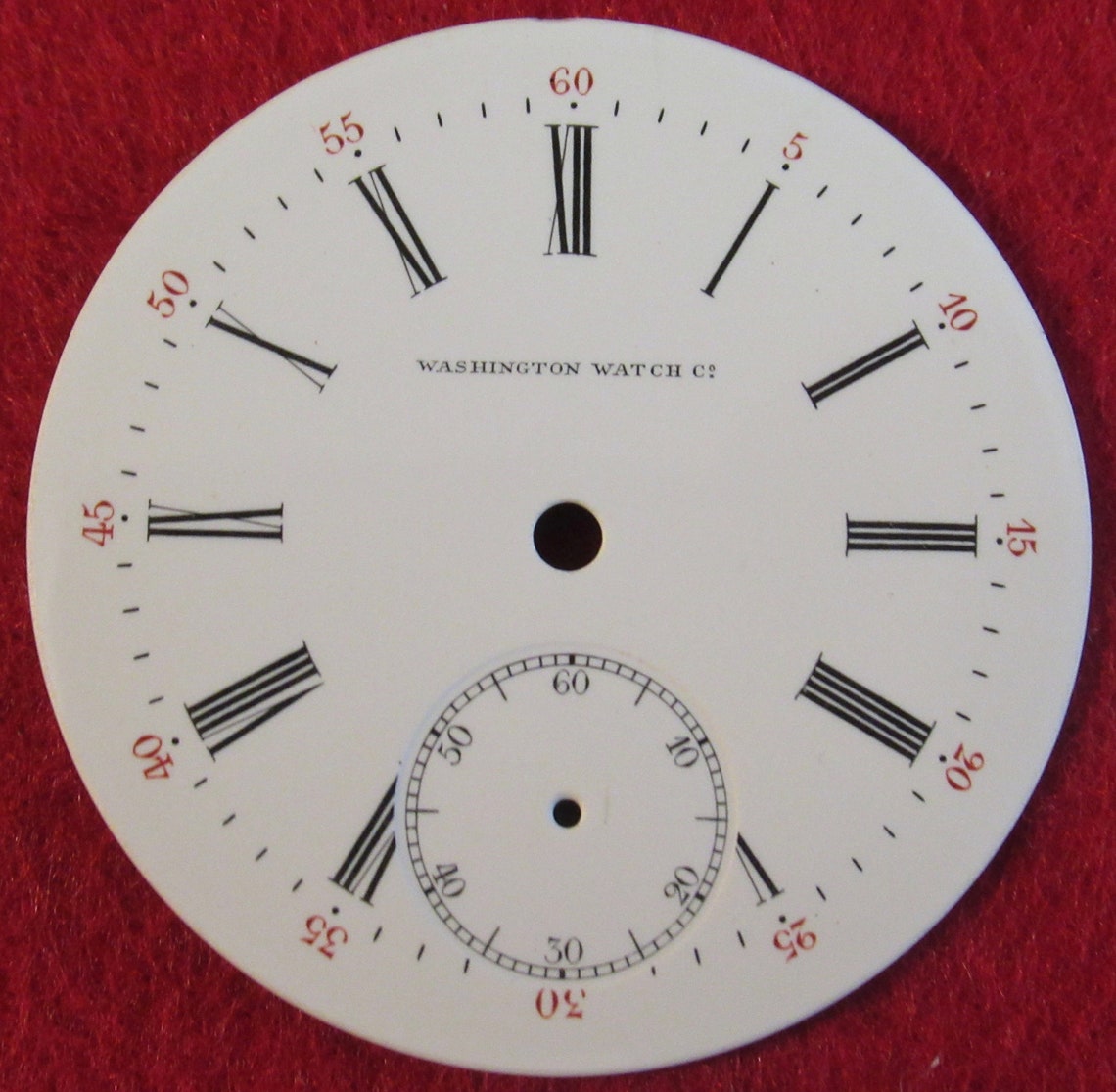 Original Pocket Watch Face Replacement Washington Watch Etsy