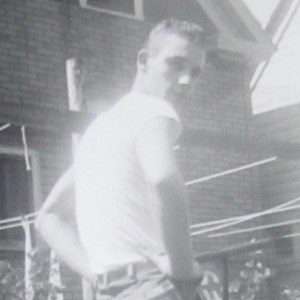 1955 Handsome Man Snapshot Photo