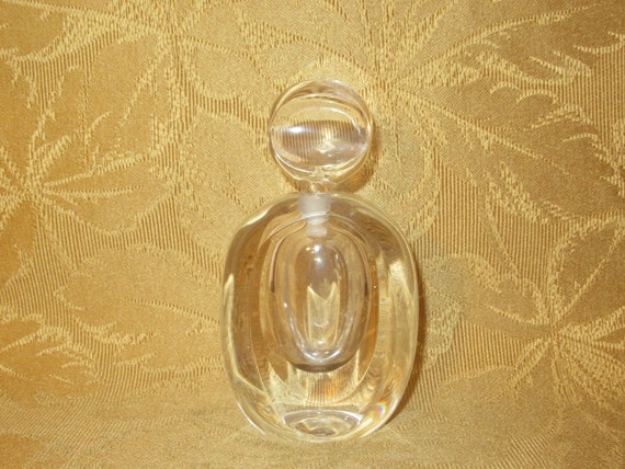 Vintage 1980's Kosta Boda Crystal Clear Signed Pe… - image 5