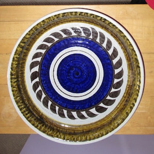 1960&#39;s Titus Ceramic Plate By Olle Alberius For Rorstrand