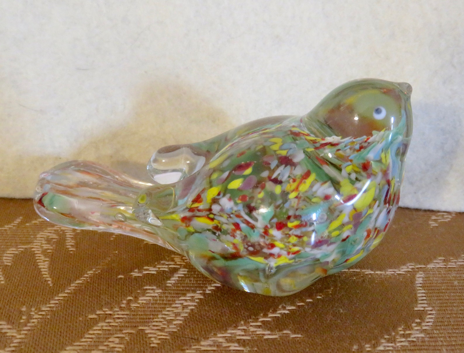 Handmade 1980's Art Glass Bird Paperweight - the Sampler Homer Indiana ...