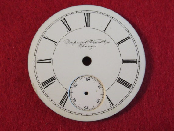 Original Pocket Watch Face Replacement Imperial W… - image 5