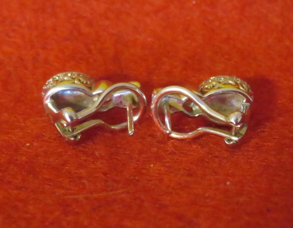Gorgeous Opal 14 Karat White Gold Pierced Button … - image 2