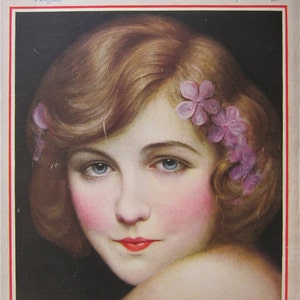 1925 Dorothy Gish Photoplay Magazine Cover Art by Charles Sheldon