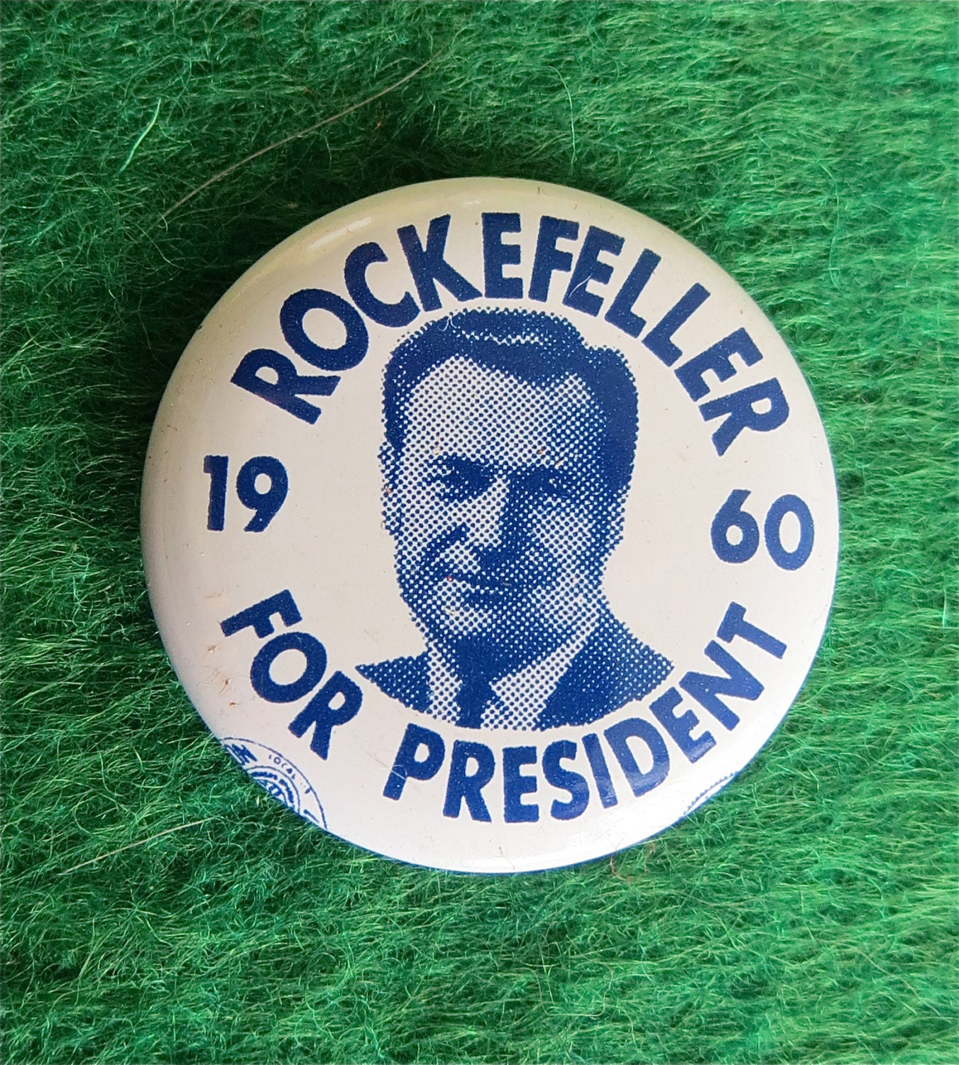 Governor Rockefeller ピンバッジ Vintage 1960s Nelson Rockefeller Presidential Campaign Pin - Etsy
