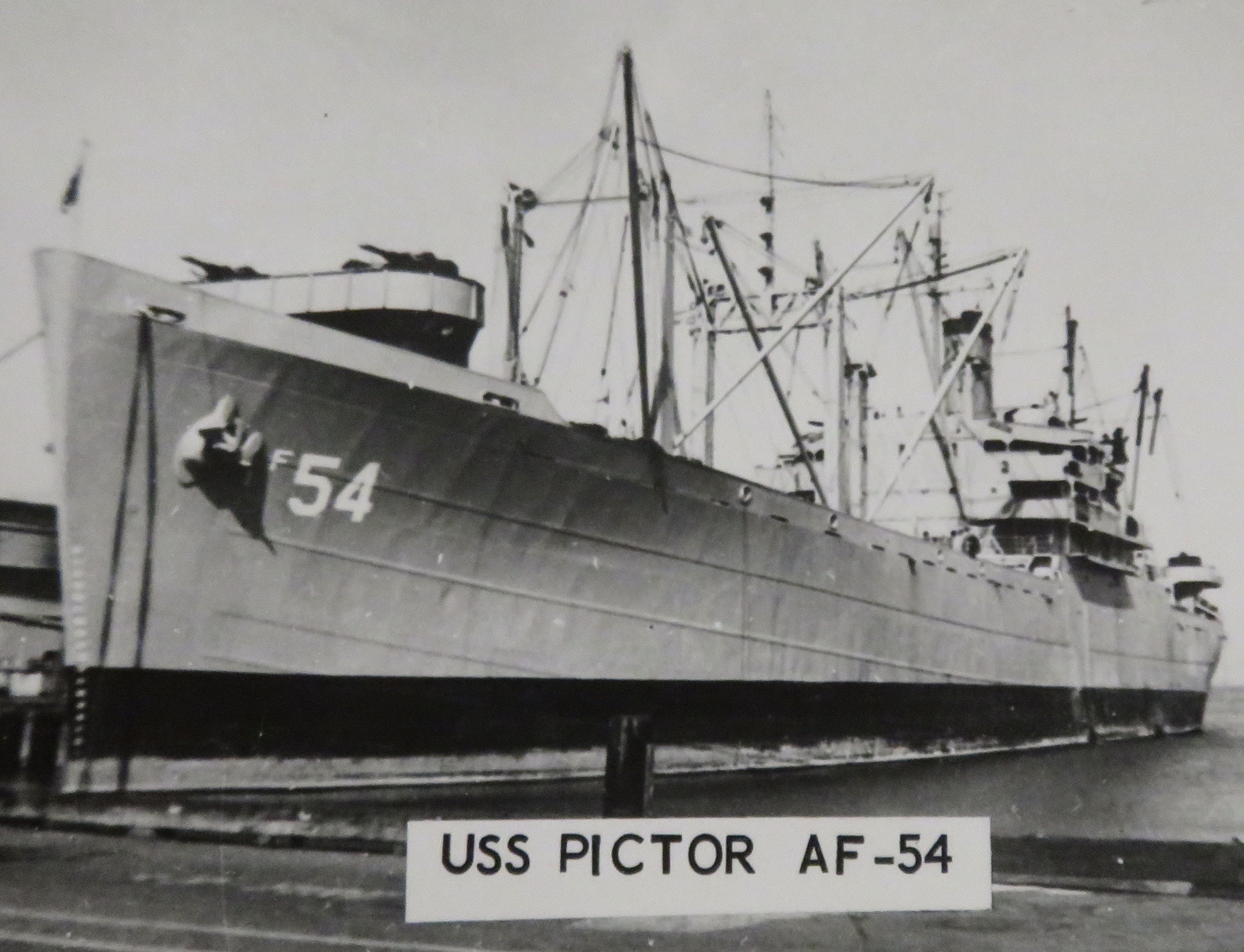 Korean War USS Pictor AF - 54 Alstede Class Stores Ship - Etsy