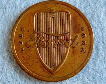 OLD COIN MEDALS ／FORD／OIL ／US VINTAGE 1953 UNITED STATES Henry Ford Motor Co & Edsel 50 Year