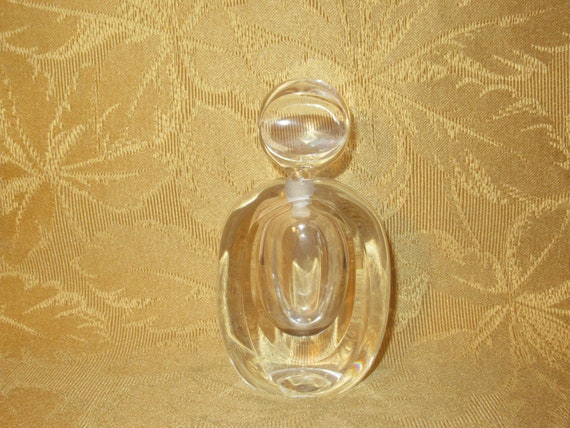 Vintage 1980's Kosta Boda Crystal Clear Signed Pe… - image 1