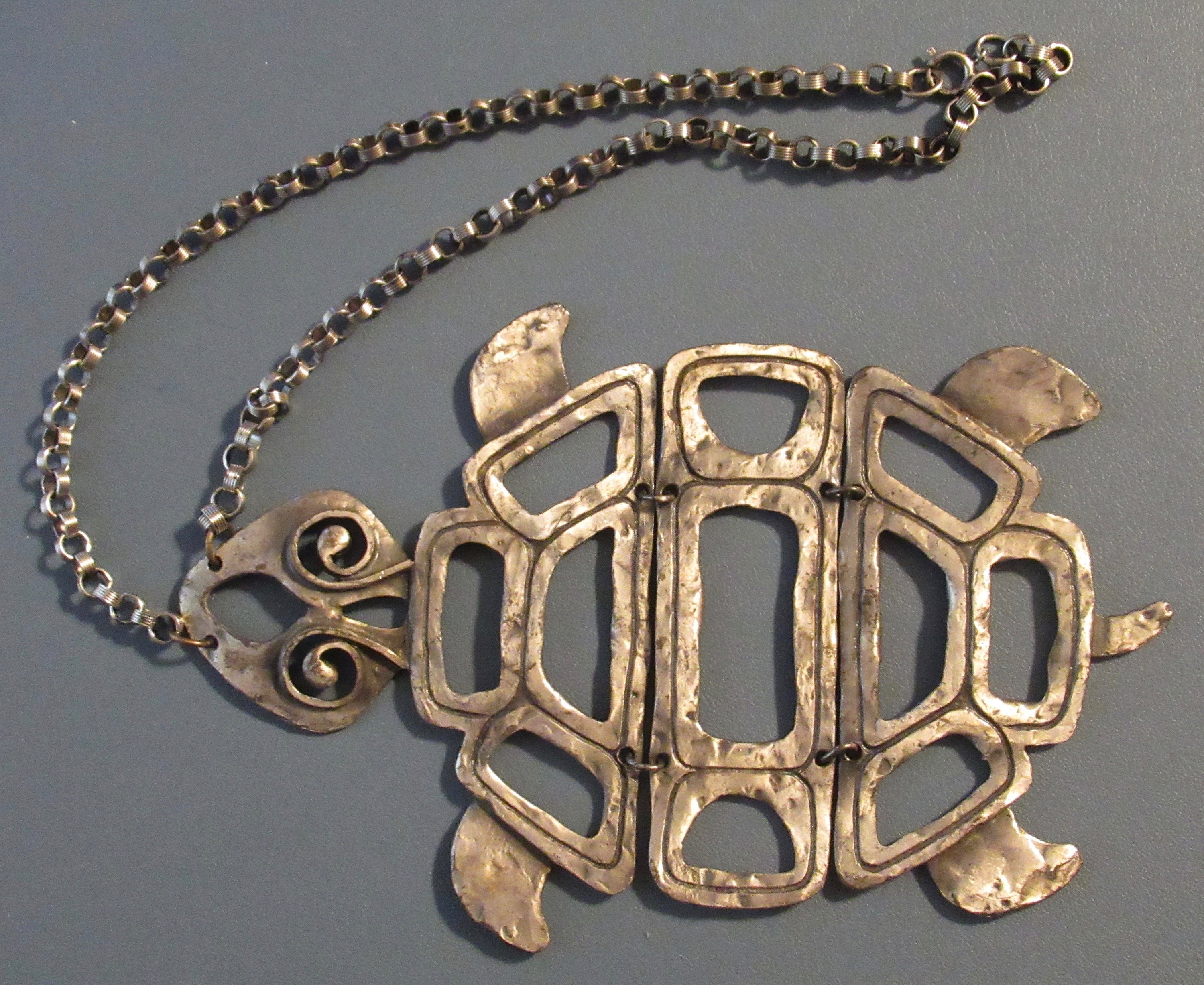 HUGE Tortoise Louis Vuitton Charm Necklace