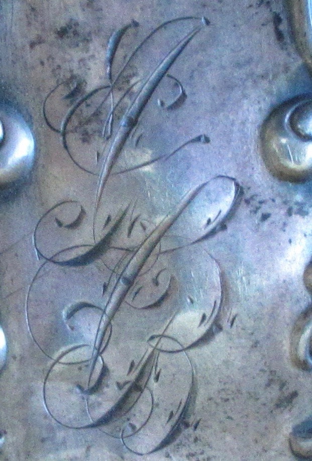 Antique 1890's Art Nouveau Sterling Silver Match Safe - Monogramed J ...