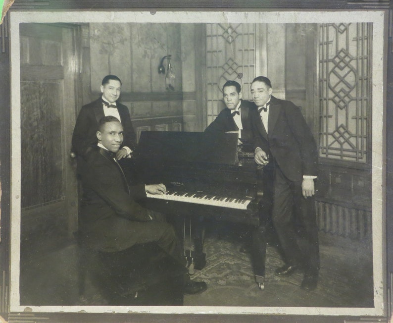 1920s Ragtime Band Photo: African American Musicians, Cardboard Mount ...