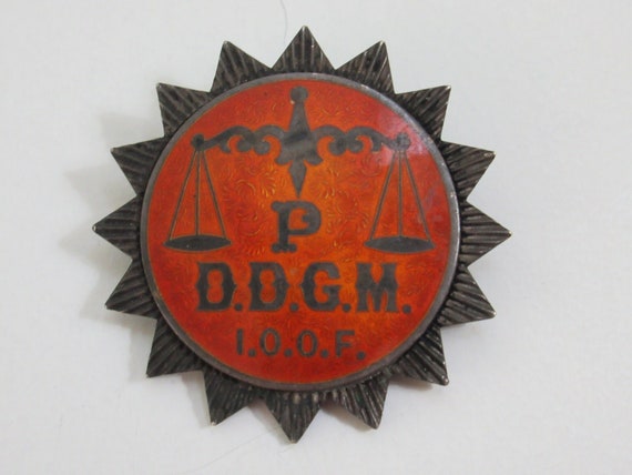 Vintage 1940's I.O.O.F. Odd Fellows D.D.G.M. District Grand