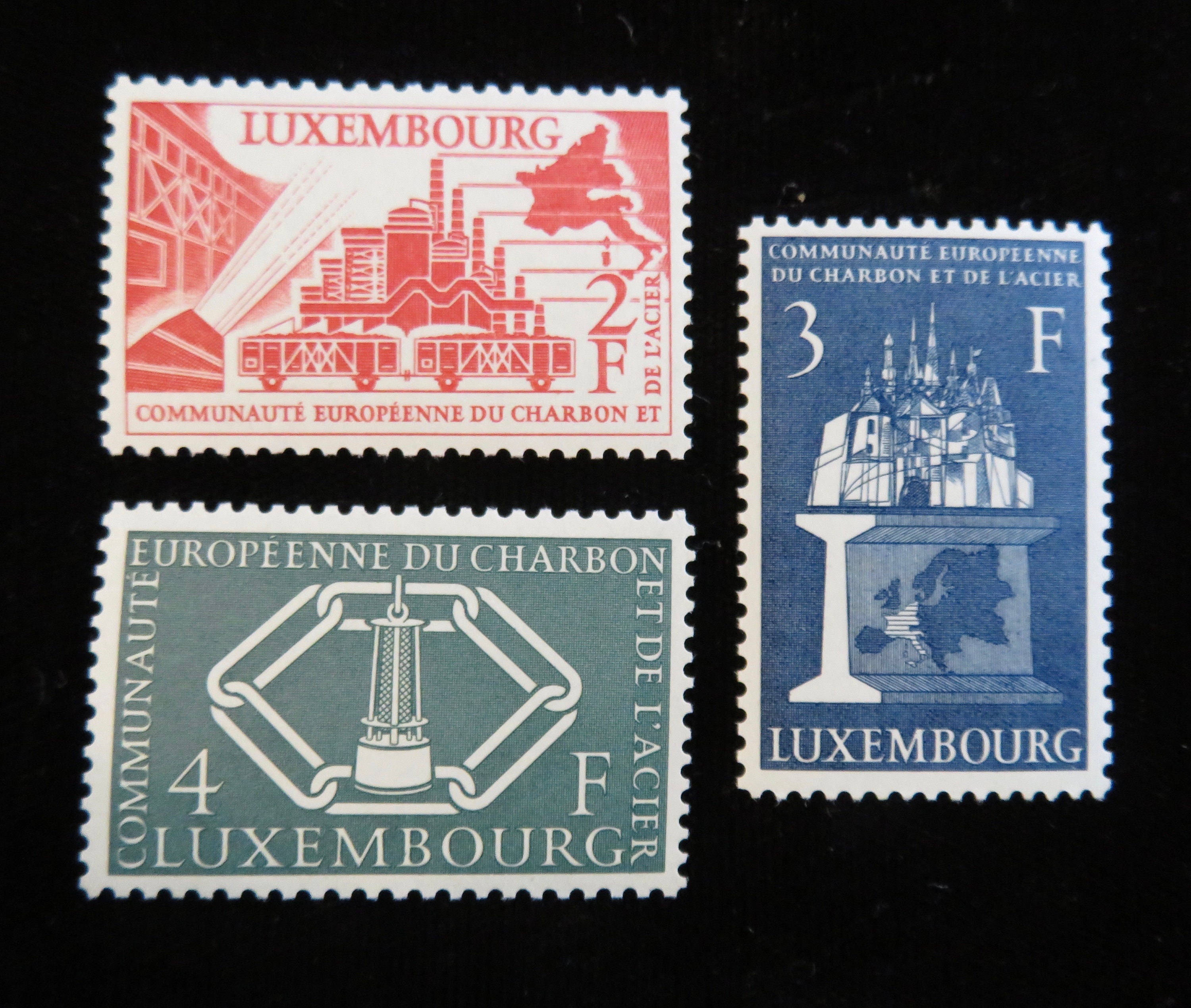 1956 Luxembourg Scott #315 - 317 Mint Never Hinged Postage Stamp