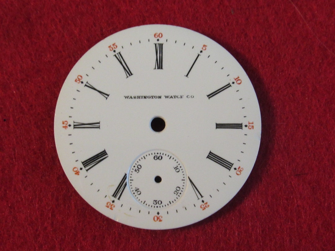 Original Pocket Watch Face Replacement Washington Watch Company 34mm