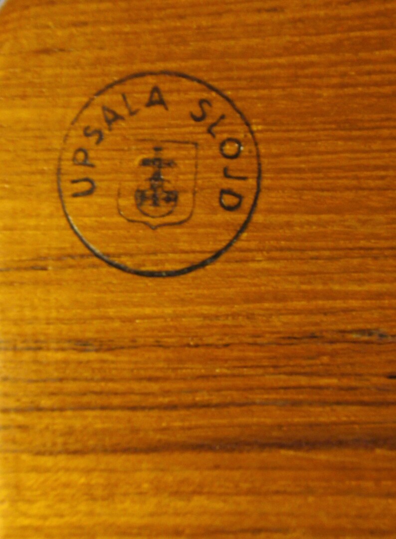Mid Century 1950/'s Teak Johnny Mattsson For Upsala Slojd Wood Serving Tray Made In Sweden