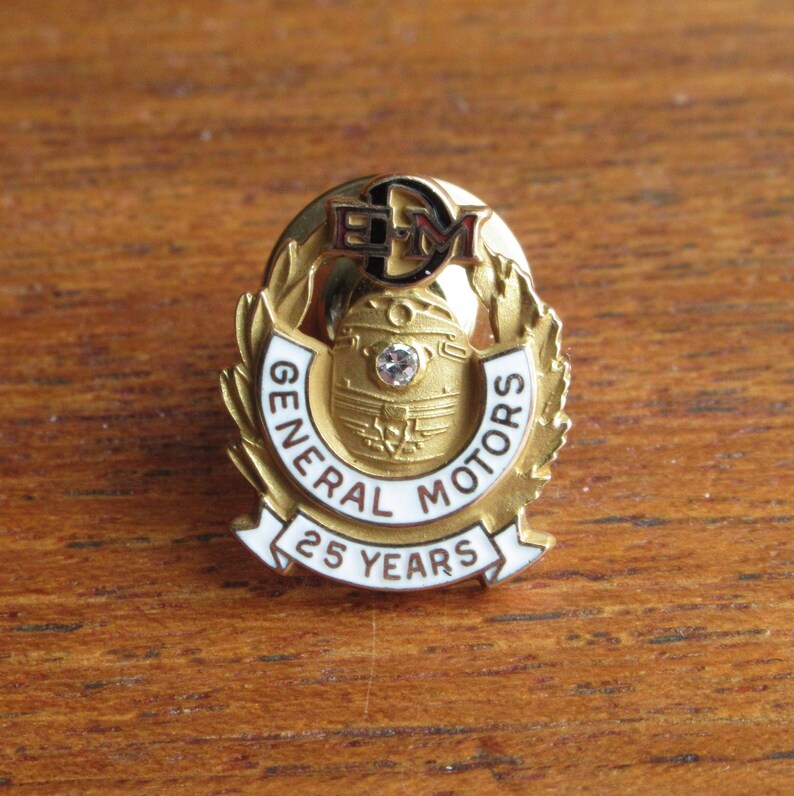 Original General Motors Electro Motive Division 25 Year 10 Kt Etsy