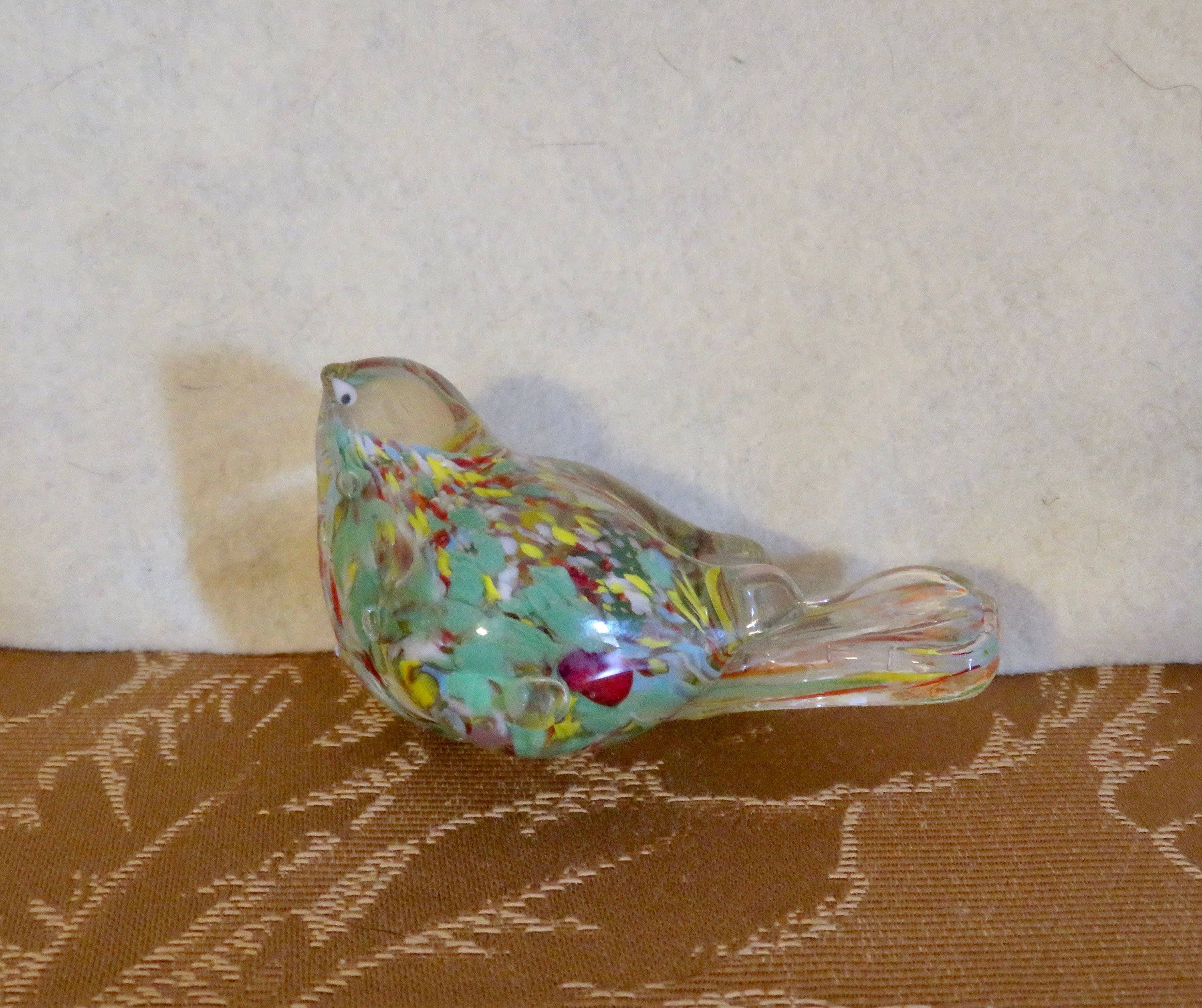 Handmade 1980's Art Glass Bird Paperweight - the Sampler Homer Indiana ...