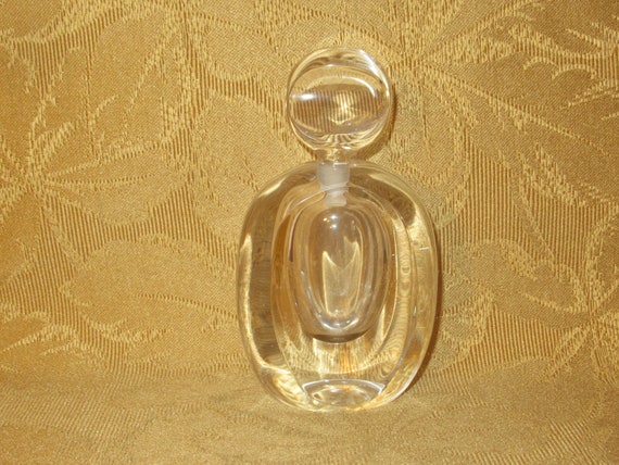 Vintage 1980's Kosta Boda Crystal Clear Signed Pe… - image 7