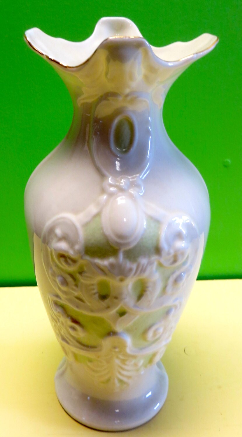 Beautiful Belleek 8 1/4 Art Vase 7th Mark Brown Etsy